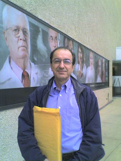 Ali Parsa in front of the Norris Center