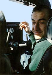 Ali Parsa in the cockpit